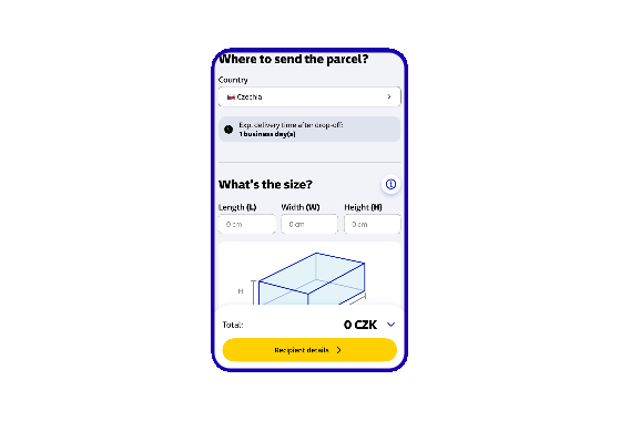 Insert personal details 
